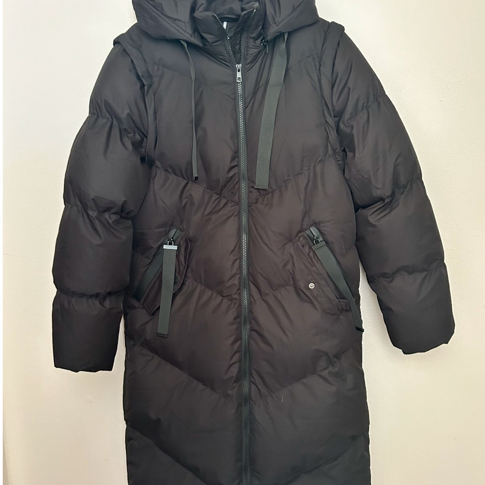Saint& Sinner Black Puffer Coat